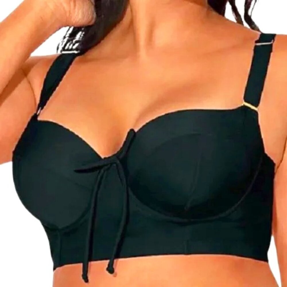 Smart and Sexy Long Lined Swim Top